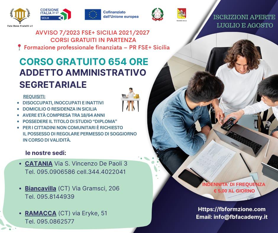 Corso Addetto Amministrativo Segretariale